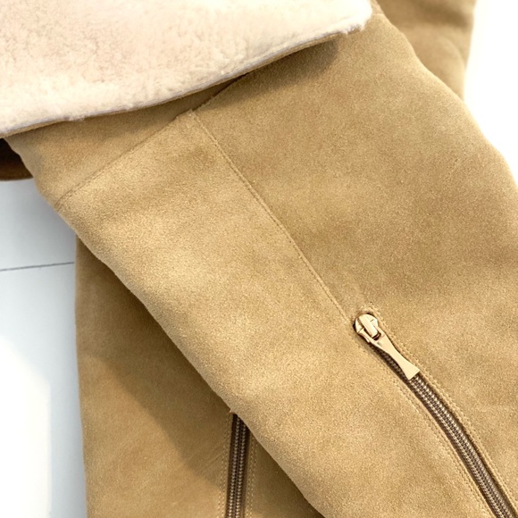 Kate Spade Gabry convertible fur trim over the knee boots Beige 6.5 - Picture 5 of 9